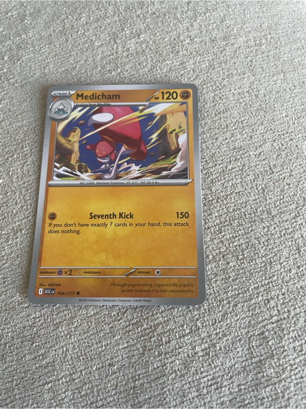 Medicham Pokémon Card